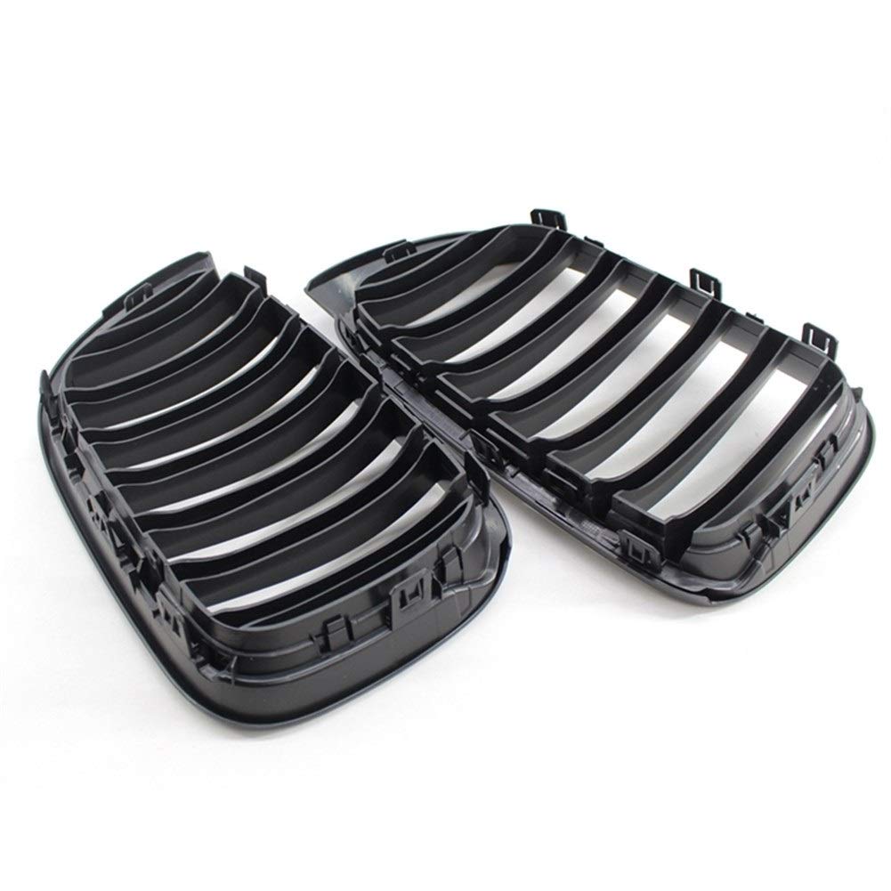 Wymiana przedniego grilla samochodu Matowy czarny, dla BMW, F25 F26 X3 X4 2014-2017 Car Styling