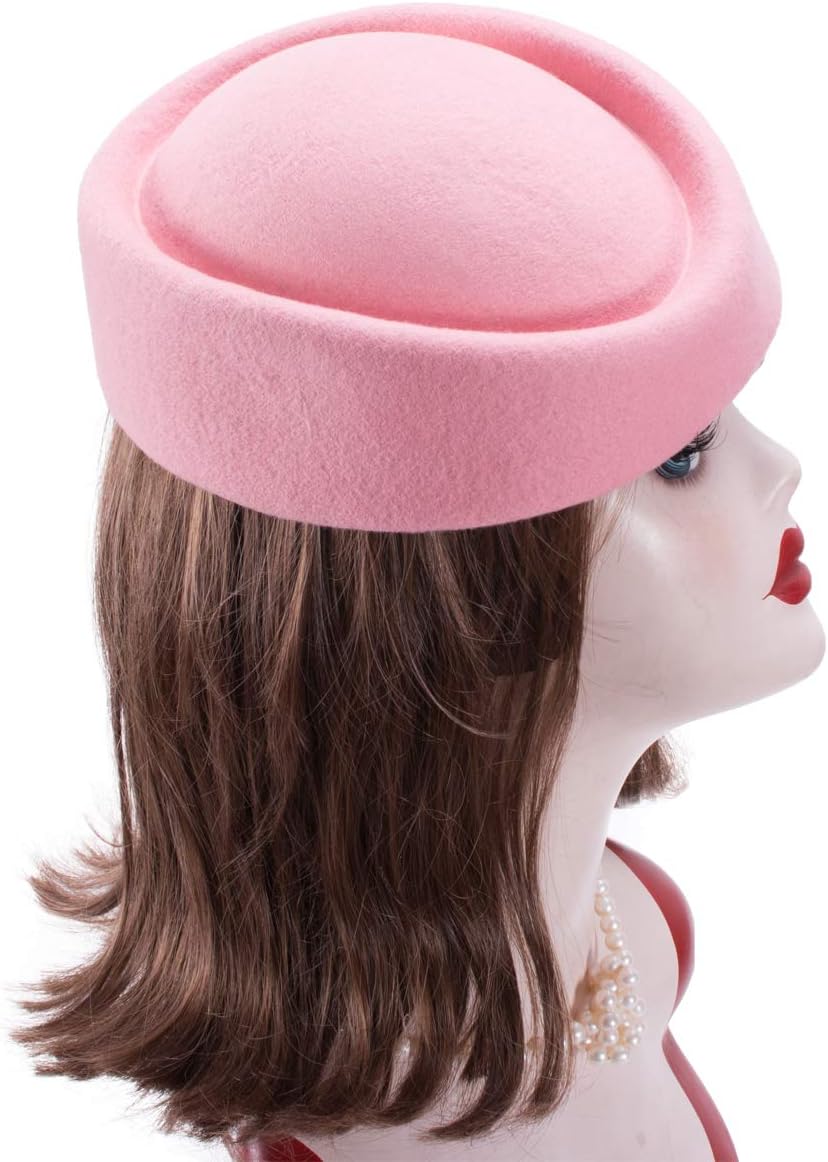 Lawliet Cocktail Fascinator Base Wool Air Hostesses Pillbox Hat Millinery Making A139