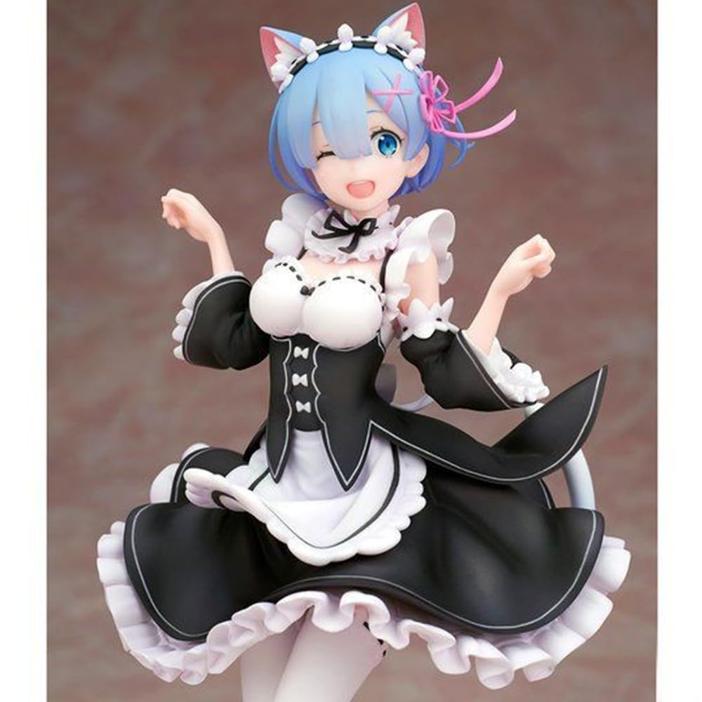 Rem & Ram Anime Figuren Set, 18,5 Cm PVC-Statue, Sammlerfigur, Dekoration Für Regal & Schreibtisch