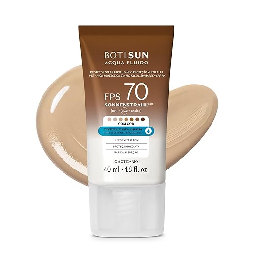 Protetor Solar Facial Com Cor FPS70 Boti.Sun Cor 2.0 40ml