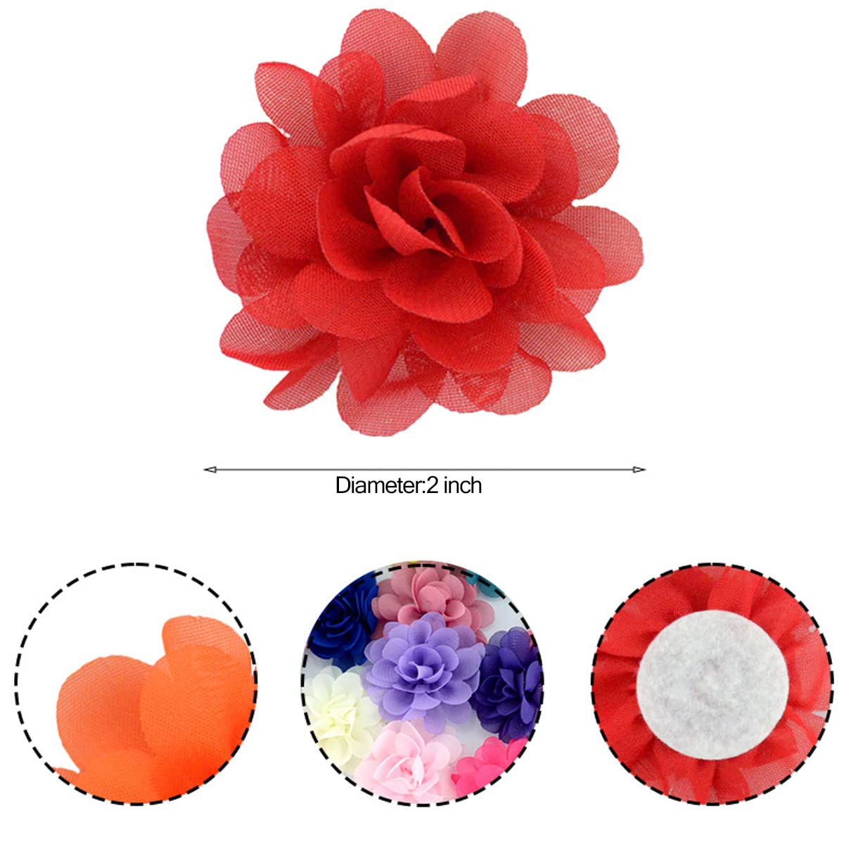 Chiffon Mesh Stof Bloemen - Rood en Groen - YYCRAFT Kerst Chiffon Bloemen voor Hoofdbanden, Decoraties of Ambachten (Pack van 10,3.5-4.5) 3.5-4.5 Chiffon Mesh Stof Bloemen - Rood en Groen - YYCRAFT Kerst Chiffon Bloemen voor Hoofdbanden, Decoraties of Ambachten (Pack van 10,3.5-4.5) 3.5-4.5