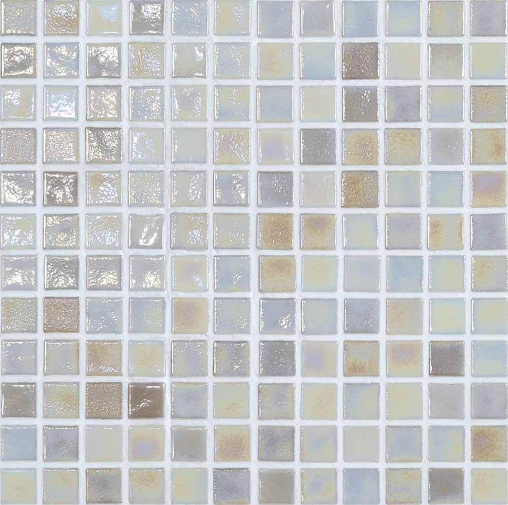 Mosaico cristal beige para azulejos de baño y frentes de cocina luminosos