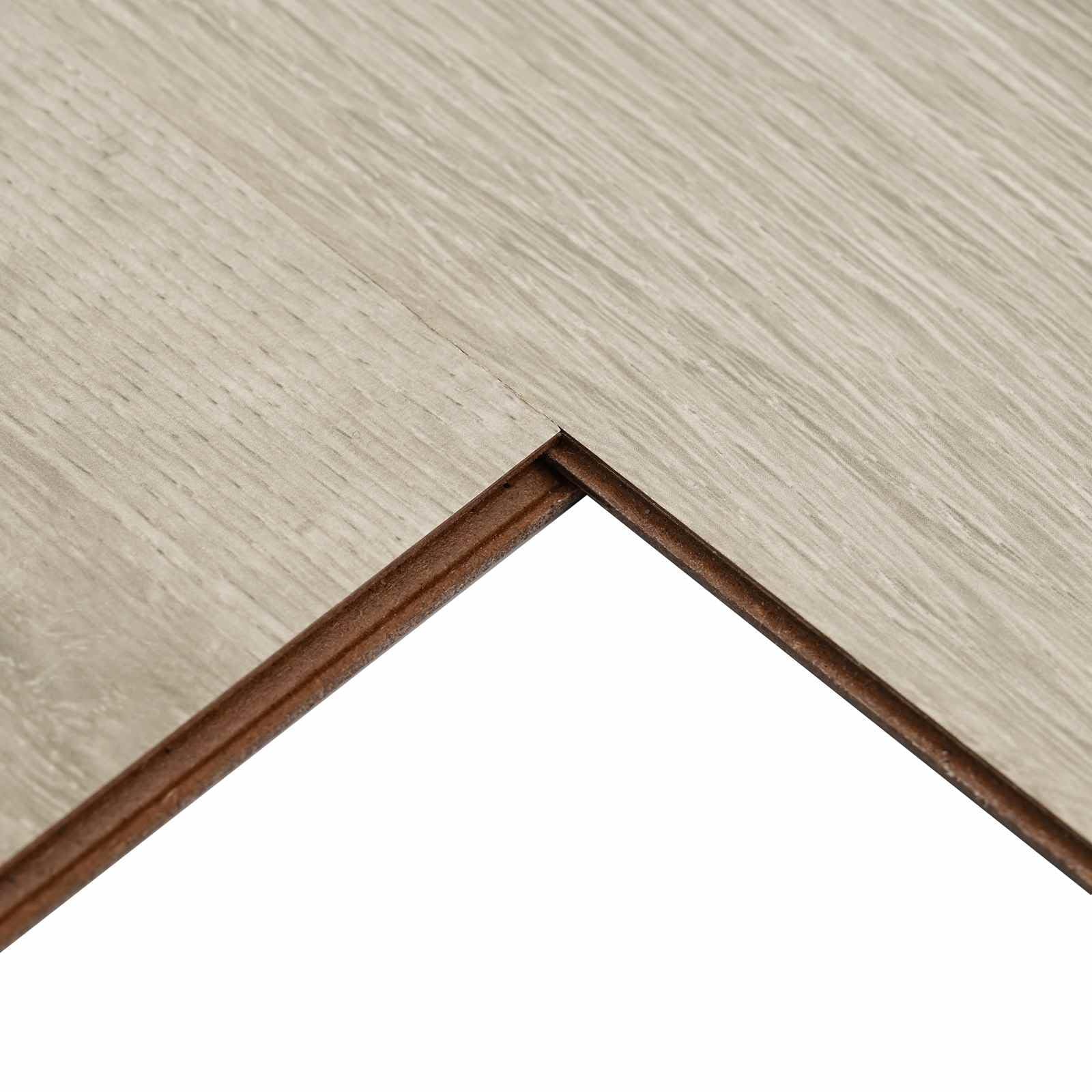Pavimento in laminato, 15 pezzi, marrone verniciato, 101 x 20 x 0,8 cm | legno, sistema a scatto, facile da pulire, per soggiorno e camera da letto