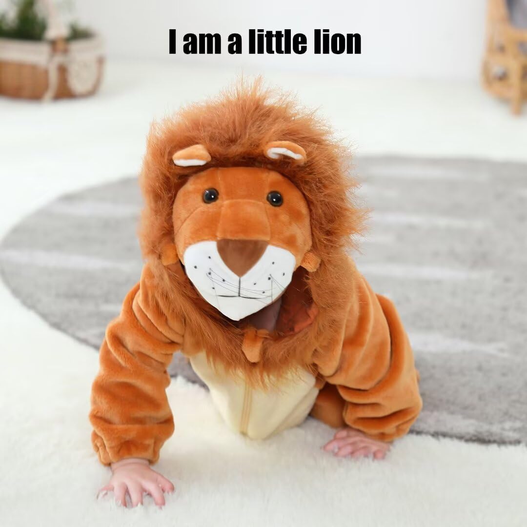 OLLULL Baby Animal Costumes Unisex Toddler Outfit Halloween Dress Up Romper - Image 2
