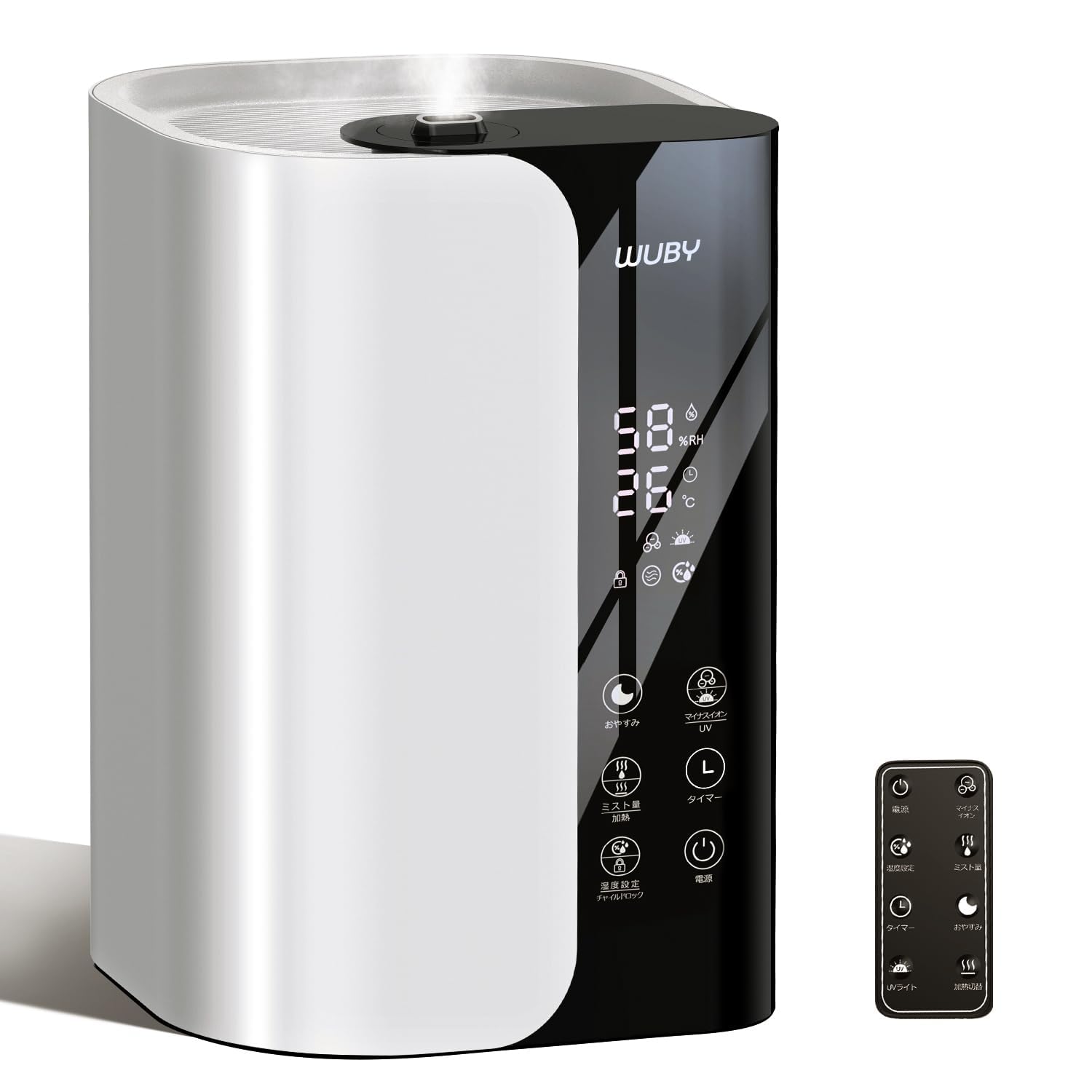 Amazon.co.jp: 加湿器 2025年新登場 大容量 6L 超音波式 5重除菌 加熱