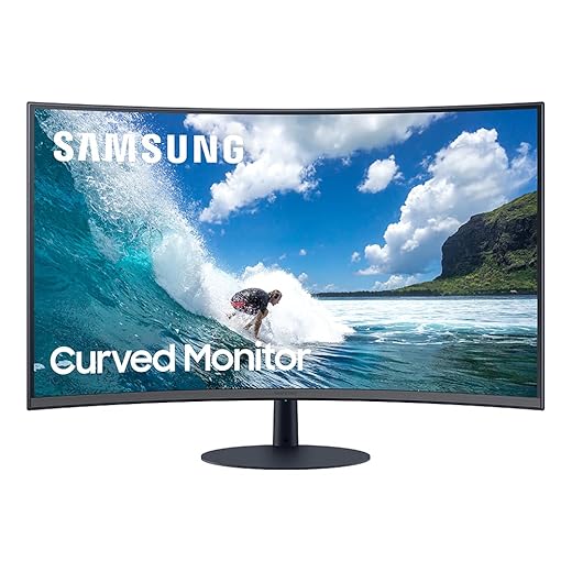 SAMSUNG 32-inch T55 Series - 1000R Curved Monitor: 75Hz, 4ms, 1080p (LC32T550FDNXZA)