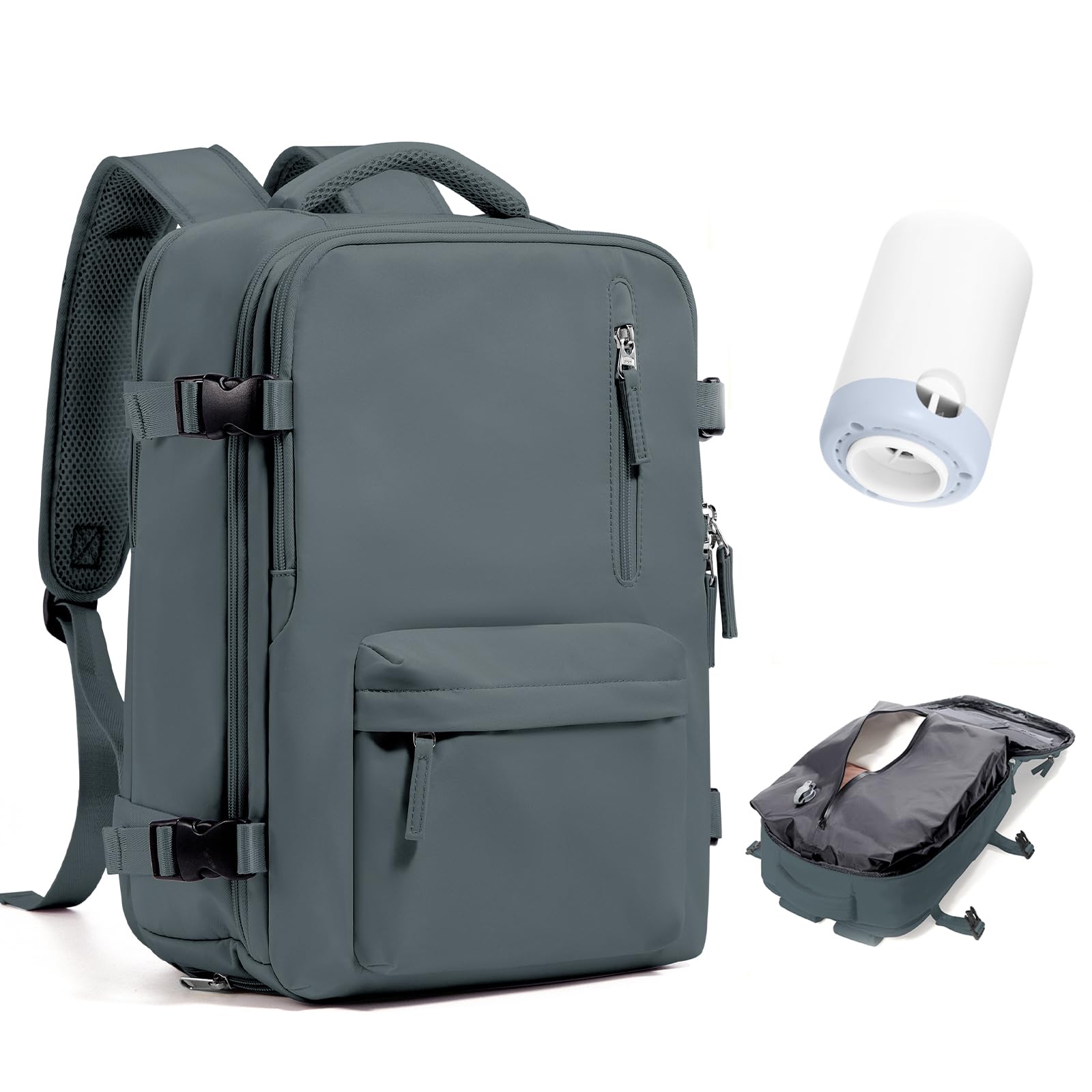 BJLFS Borse da Cabina per Ryanair 40×30×20 Zaino da Viaggio con Sottovuoto Bagaglio a Mano 40x20x25 Easyjet 45×36×20,Zaino Wizzair 40x30x20,Zaino Casual per laptop da 14 pollici per scuola