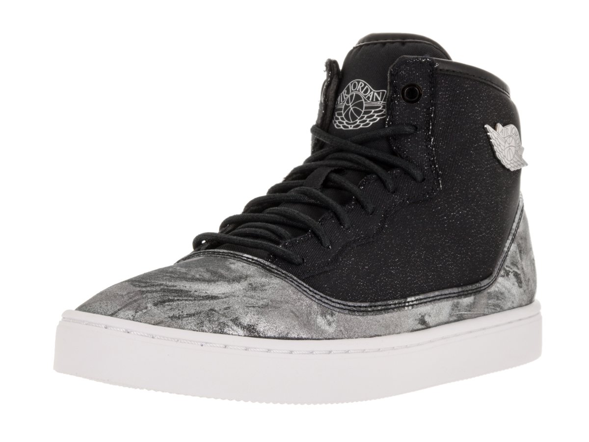 Nike Jordan Jasmine PREM HC GG Girls Fashion-Sneakers 807711-030_5Y - Black/Metallic Silver-White-Gym RED