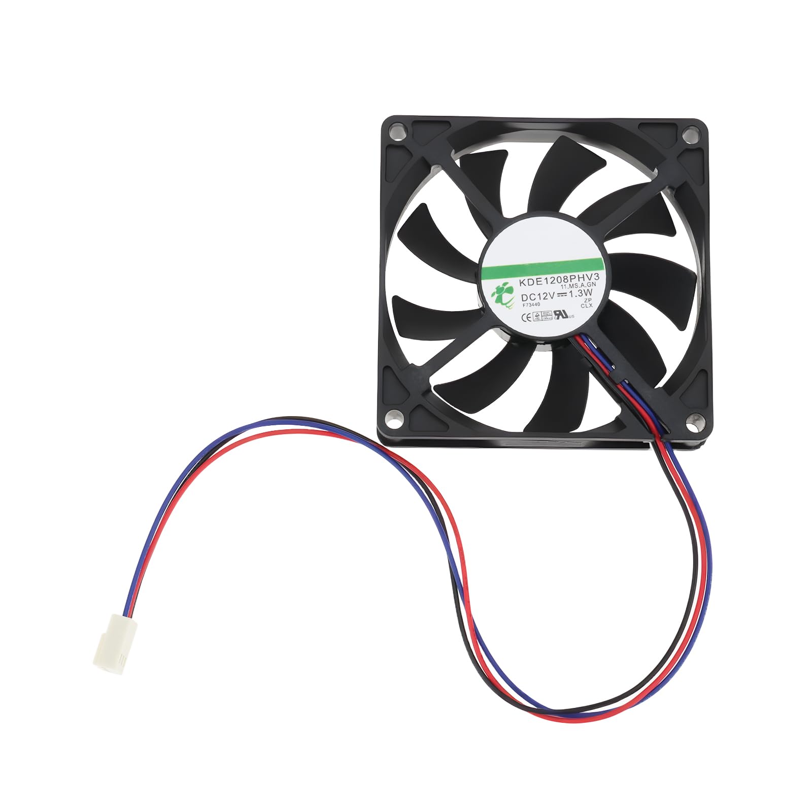 LT Easiyl 12V 1.3W 3Pin Cooling Fan KDE1208PHV3 Suitable for Industrial Equipment Desktop Computers Audio Equipment