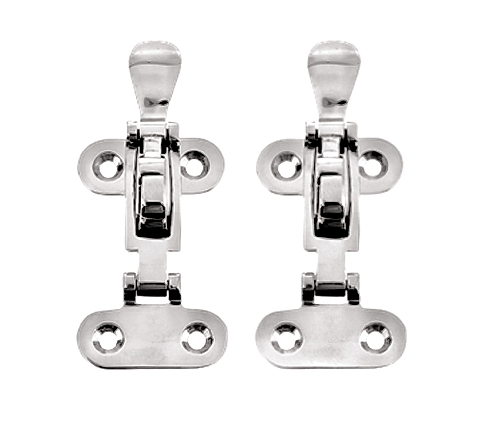 NVSFZGIYG Marine Boat Lockable Latch ，316 Stainless Steel Hold Down Clamp Ant-Rattle Locker Hatch Hardware Dinghy Boats Yacht