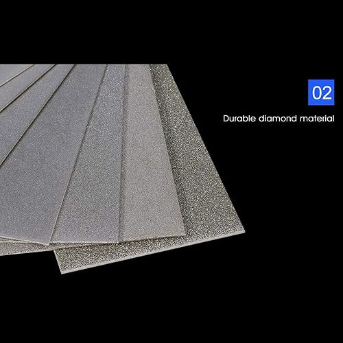 Miniatura 4 de 320 Grit 6.7 * 3.0 in diamante afilar piedra afilador de cuchillos kit hogar y jardín herramienta sacapuntas de grano extra fino