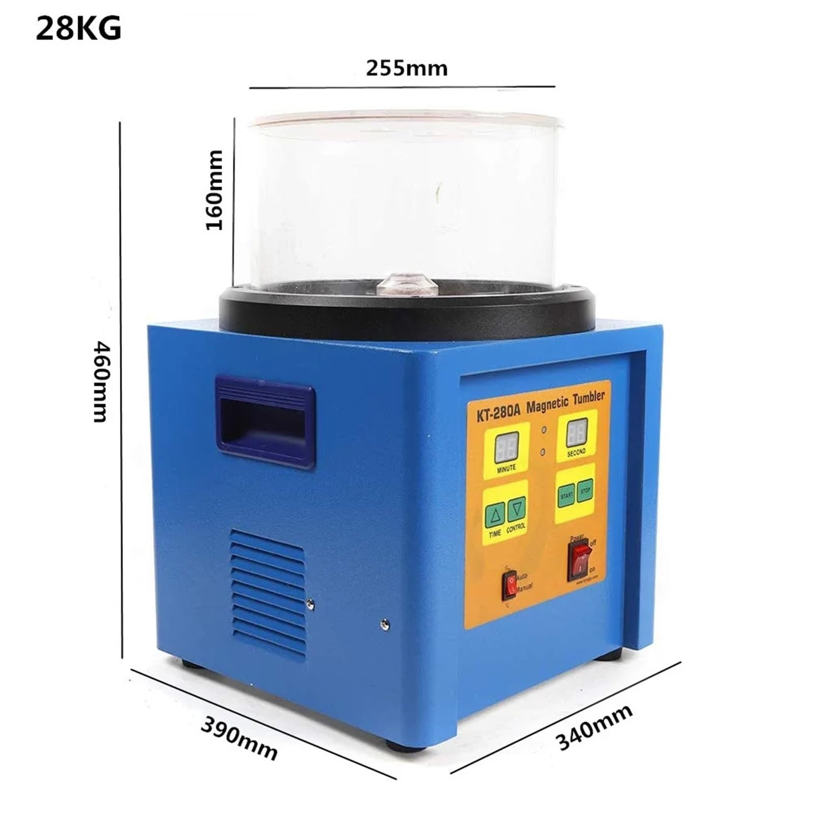 Machine de finition magnétique for bijoux KT-280A avec affichage numérique et minuterie