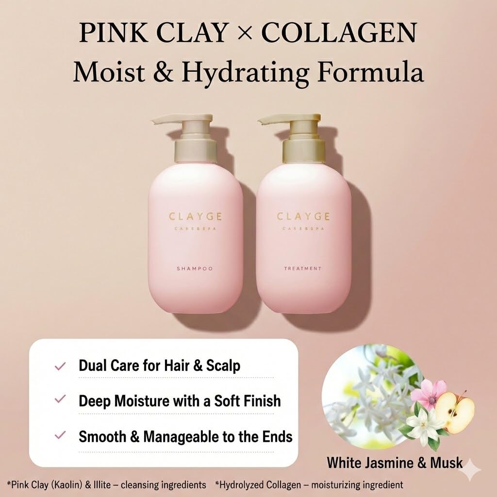 Amazon.com : Clayge M Shampoo & Conditioner Refill Set, Clay