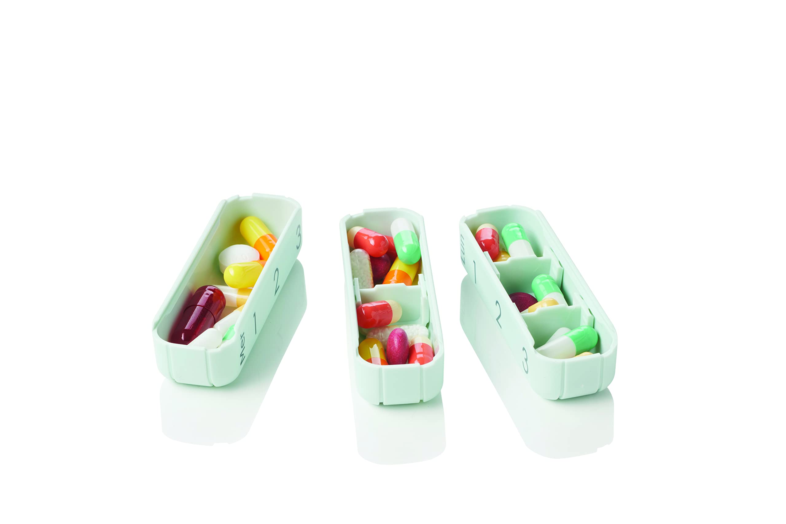 PILBOX MINI GRIGIO CHIARO: DISPENSARE DI PILLOLE PERSONALE, 1 COMPARTIMENTO