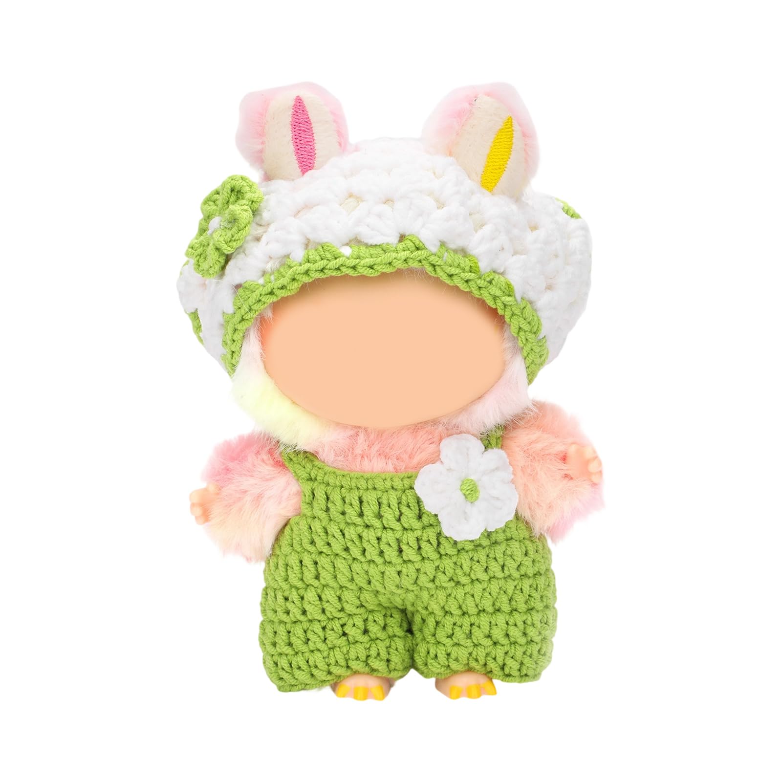 Sisyeuo Doll Clothes Set with Step-by-Step Tutorial Instruction Crochet Hook Yarn Needle Knitting Supplies for Beginner Beginner Yarn