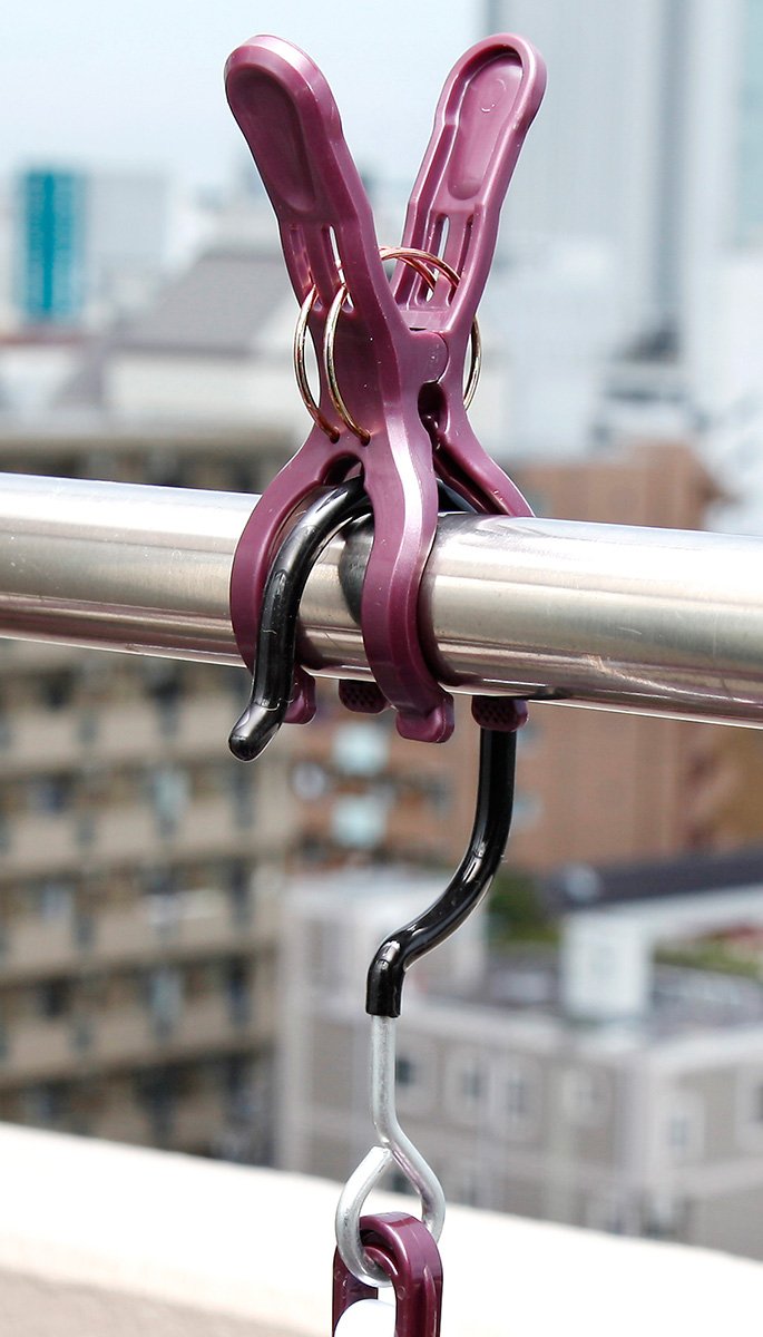 Amazon.co.jp: ニシダ 角型ハンガー プラ32 ZAKU SPU ピンチ32個