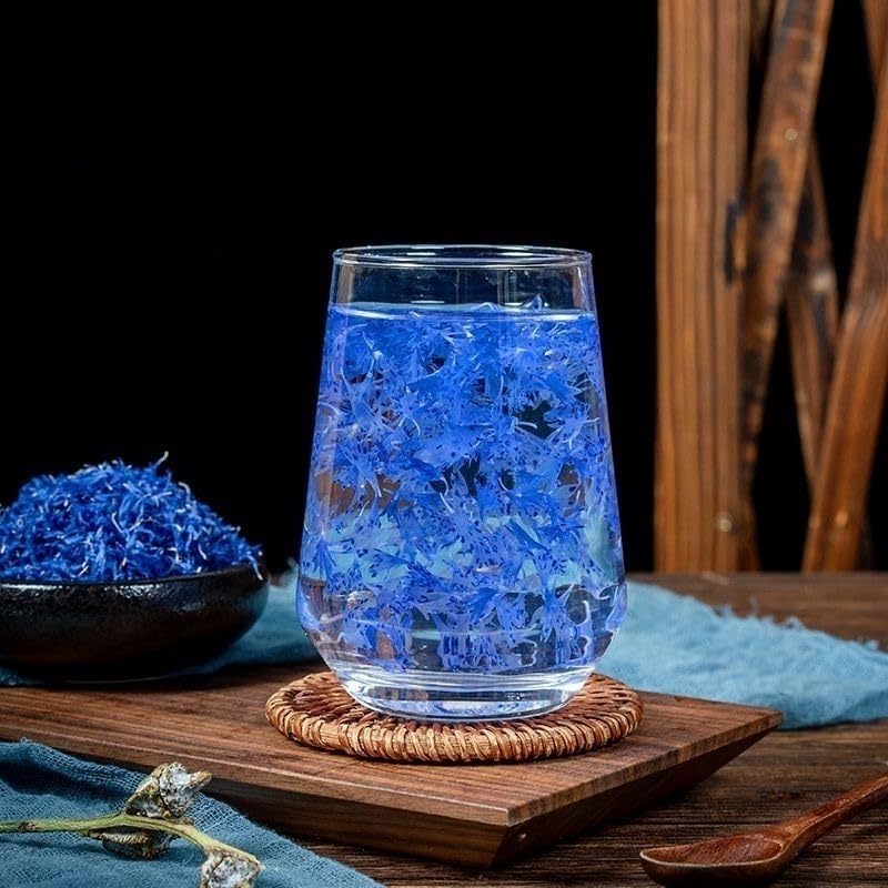 Pétalos secos de aciano azul puro 10g para infusiones y decoración miniatura 4