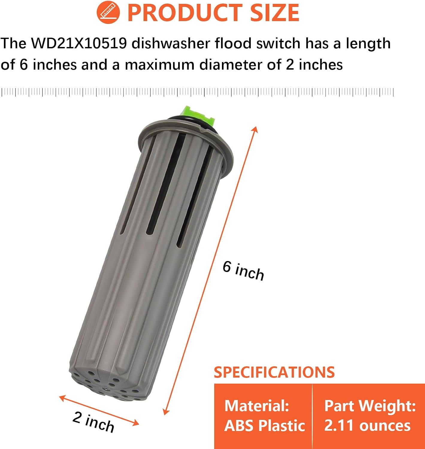 WD21X10519 GE Dishwasher Flood Switch Compatible with GDT GDF PDT ZDTseries