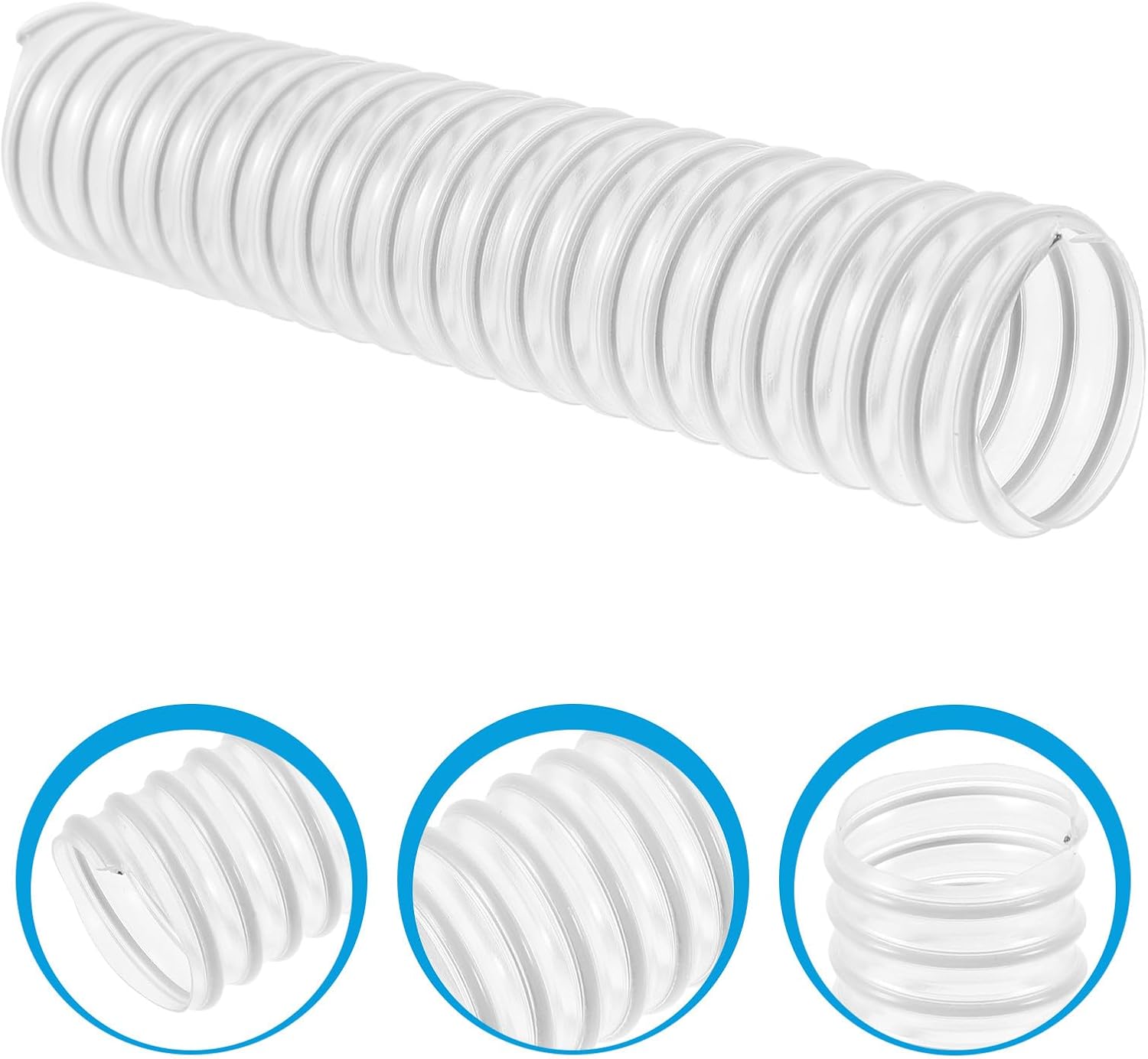 Replacement Vacuum Cleaner Hose Flexible PVC Tube Compatible with Shark Industrial and Car Wash Use Lightweight Extension