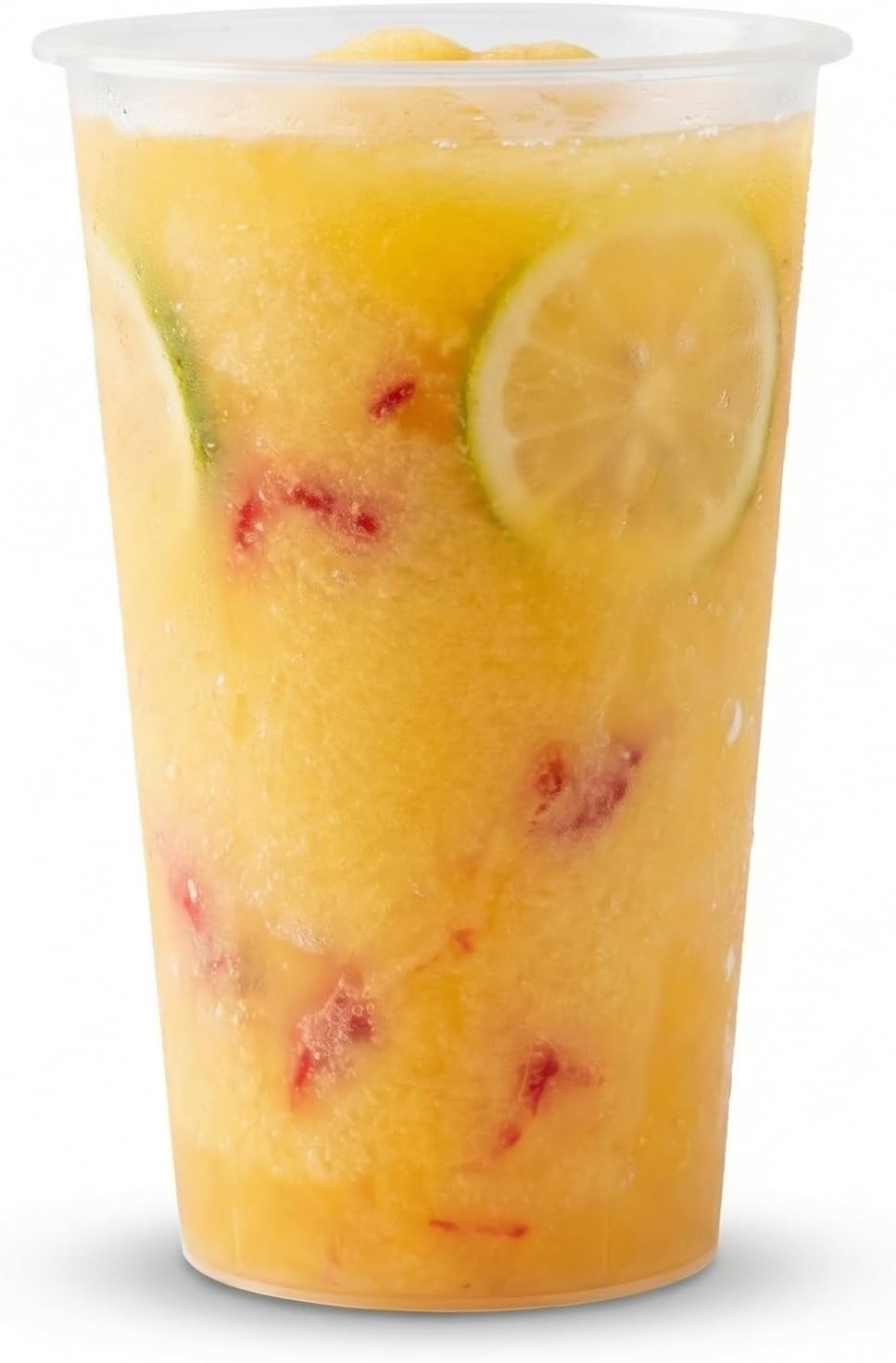 100sets Frosted Disposable Hard Plastic Cups with strawlids,Disposable Hard Bubble Boba Milk Tea To Go Cups,Cold Hot Plastic coffee Cup Lids Boba Tea Small Business Take Away(16, ounces)