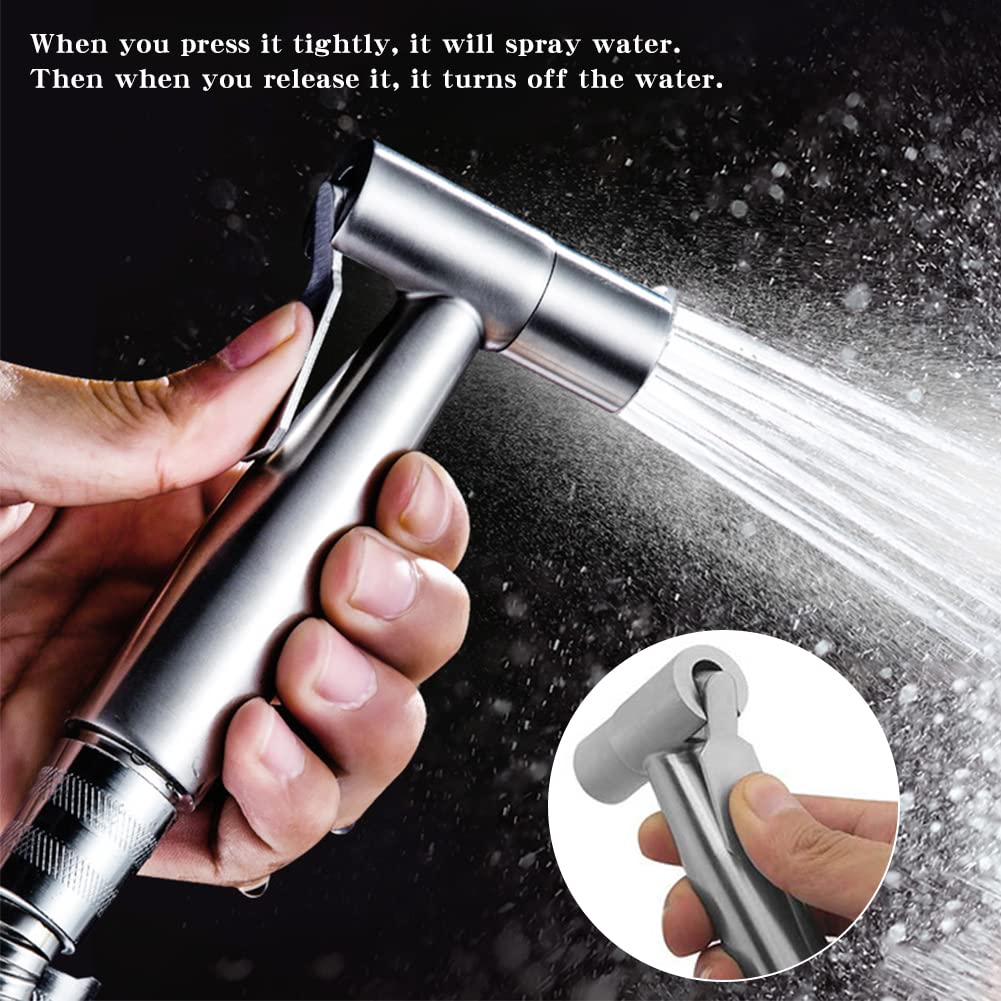 Handheld Douche Toilet Roestvrij Staal Warm Water Premium Bidet Sproeier Voor Toilet – Handheld, Warm En Koud Water – Voor Vrouwenhygiëne En Reiniging Warm En Koud Water Bidet