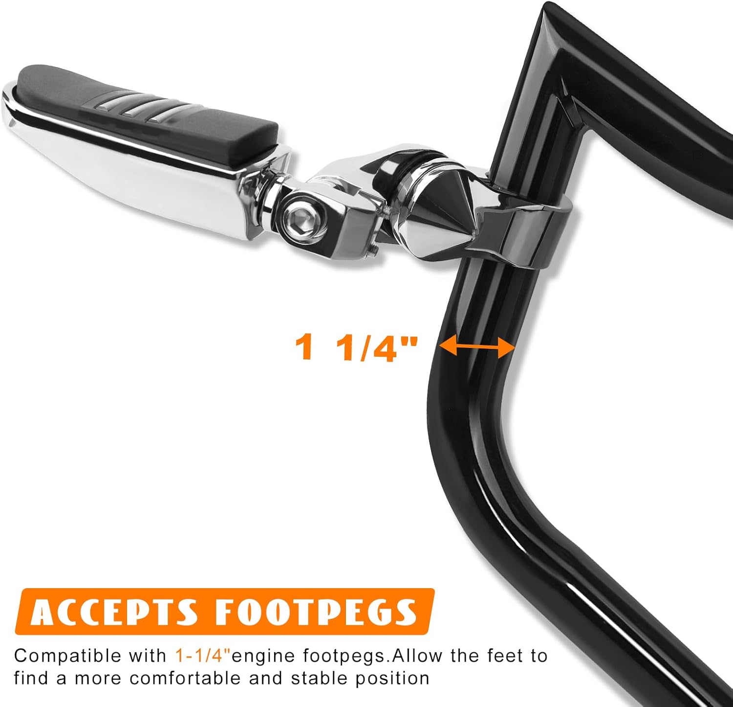 Crash Bar Engine Guard Front Highway Bars for Softail Standard Slim Sport Glide Street Bob Fat Boy Fat Bob Low Rider Heritage Classic Deluxe 2018-2025(Except FXDRS)