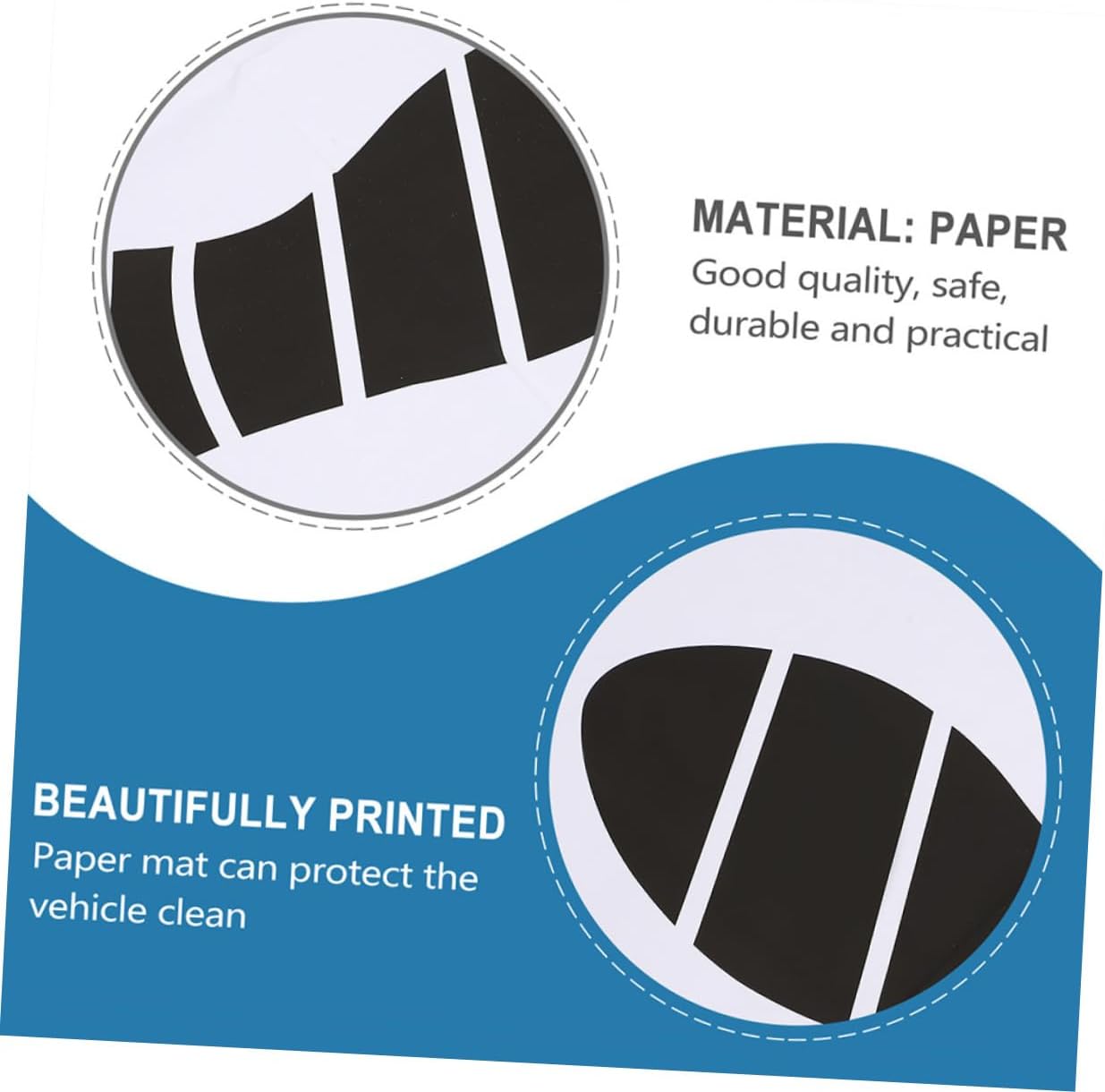 Generic 60pcs Detailing Supplies Blue Pad Rug Non Slip Mat for Car Duster Insignia Car Mats Slider Cars Cover Auto Floor Mat Door Automobile Pink Car Accessories Vehicle Foot Mats Paper