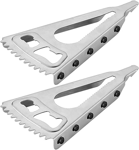 Abridor de botellas de cerveza de acero inoxidable 6 en 1 tarro oral para manos débiles, raspador de escamas de pescado, destornillador, herramienta