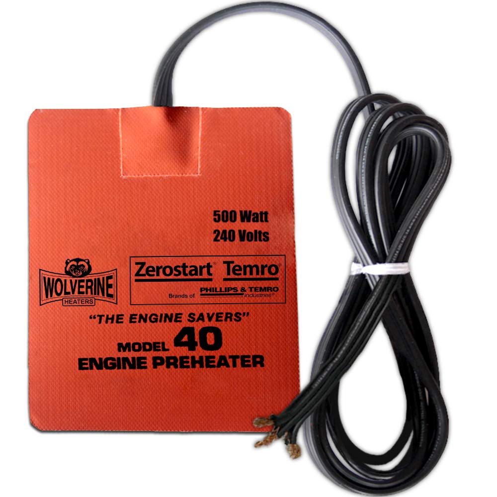Amazon.com: Zerostart 3400094 Silicone Pad Heater Engine Oil, Transmission  Fluid, Reservoir and Hydraulic Fluid Heater, 5 x 7 | 240 Volts | 500  Watts : Automotive
