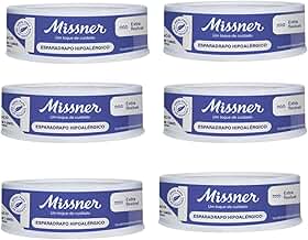 Kit 6 Esparadrapo Impermeável Hipoalérgico Sem Látex 1,2cm x 4,5m