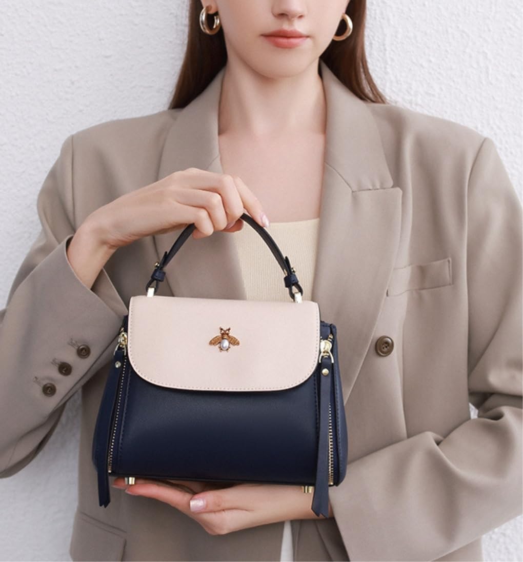 Bolso de Mano Bolso De Mano Vintage Mujer Bandolera Hombro Suave Bolsos Mujer(A)