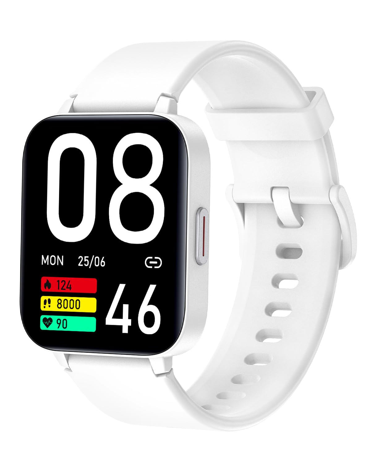 Smart Watch for Men Women, Cloudpoem 1.7" HD Screen Fitness Tracker Heart Rate & Blood Oxygen Monitor Sleep Tracker Steps Counter Watch Compatible with iPhone & Android Phones Waterproof (White)