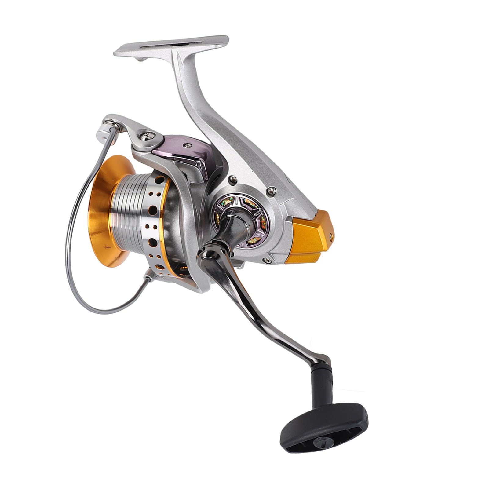 FILFEEL Carrete de Pesca 12000 – Carrete de Fundición a Distancia con Copa Biselada sin Espacios para Agua Salada con Rodamiento Unidireccional, Engranajes de Latón de Acero Inoxidable y Cuerpo de