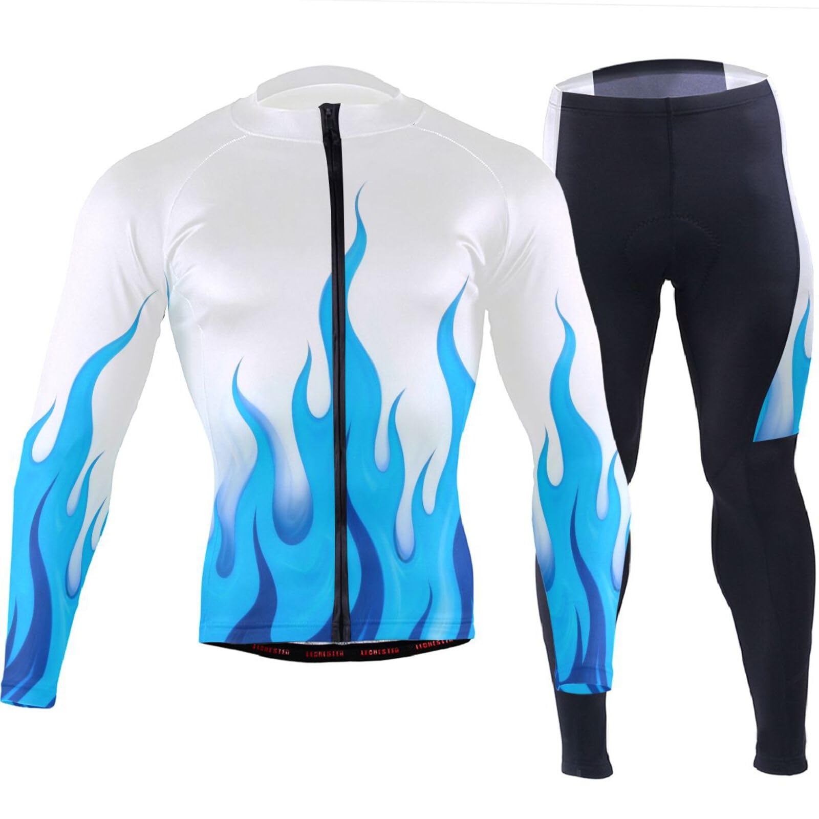 Herren Radtrikot mit Taschen, atmungsaktiv, Mountainbike-Hemden für 3D-gepolstert