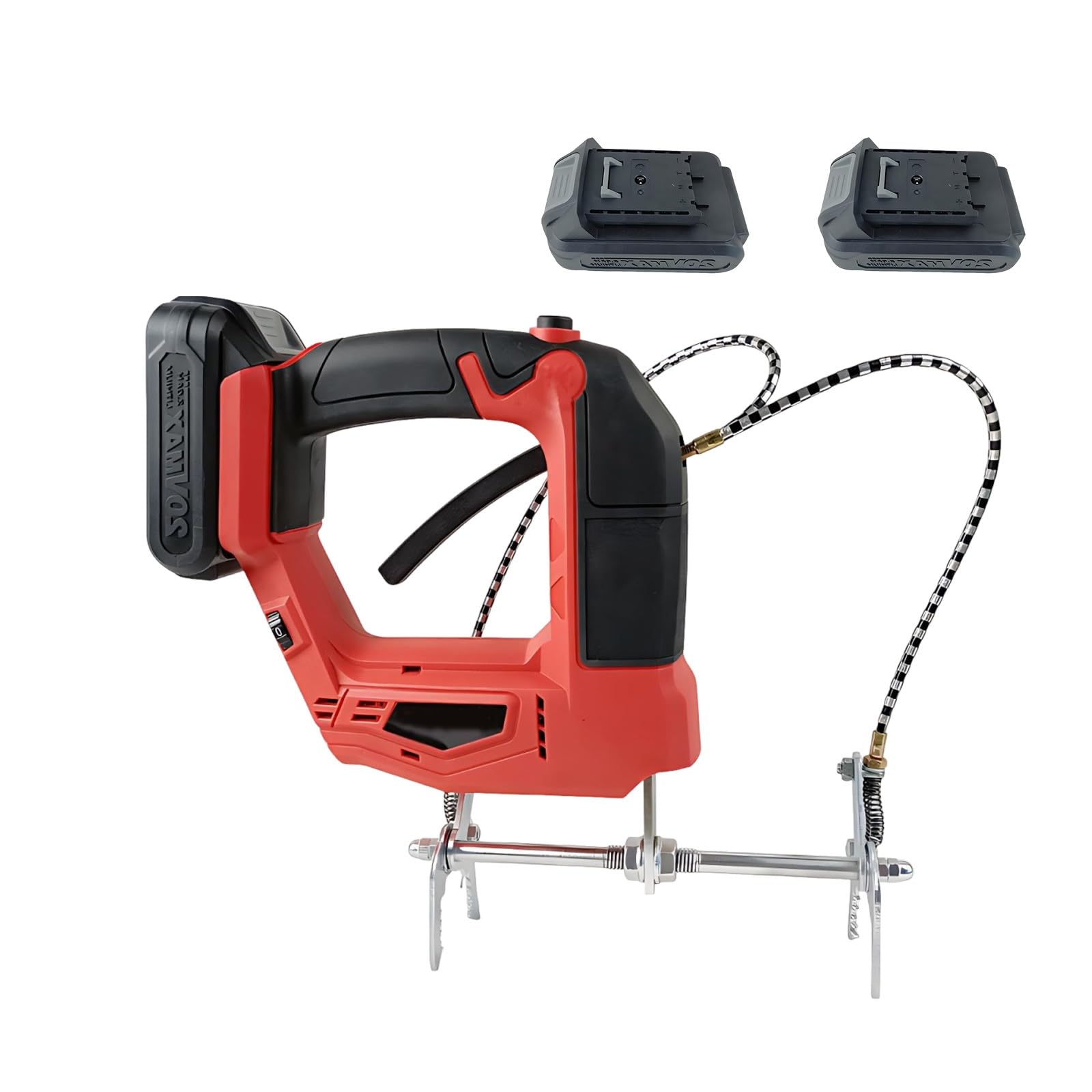 Xyfgodem Red Wireless Electric Beehive Shaker – Bees Shaking Device With 2 Batteries 2000Mah For Beekeepers And Honey Extraction (Red)
