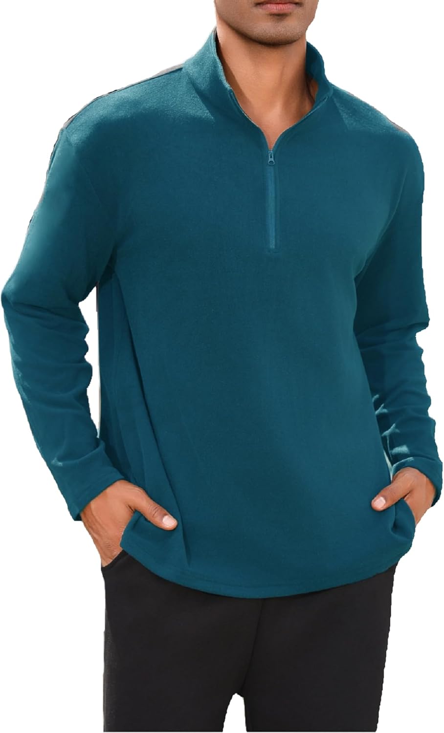 Men’s Quarter Zip Workout Pullover Lightweight Golf Sweatshirt
