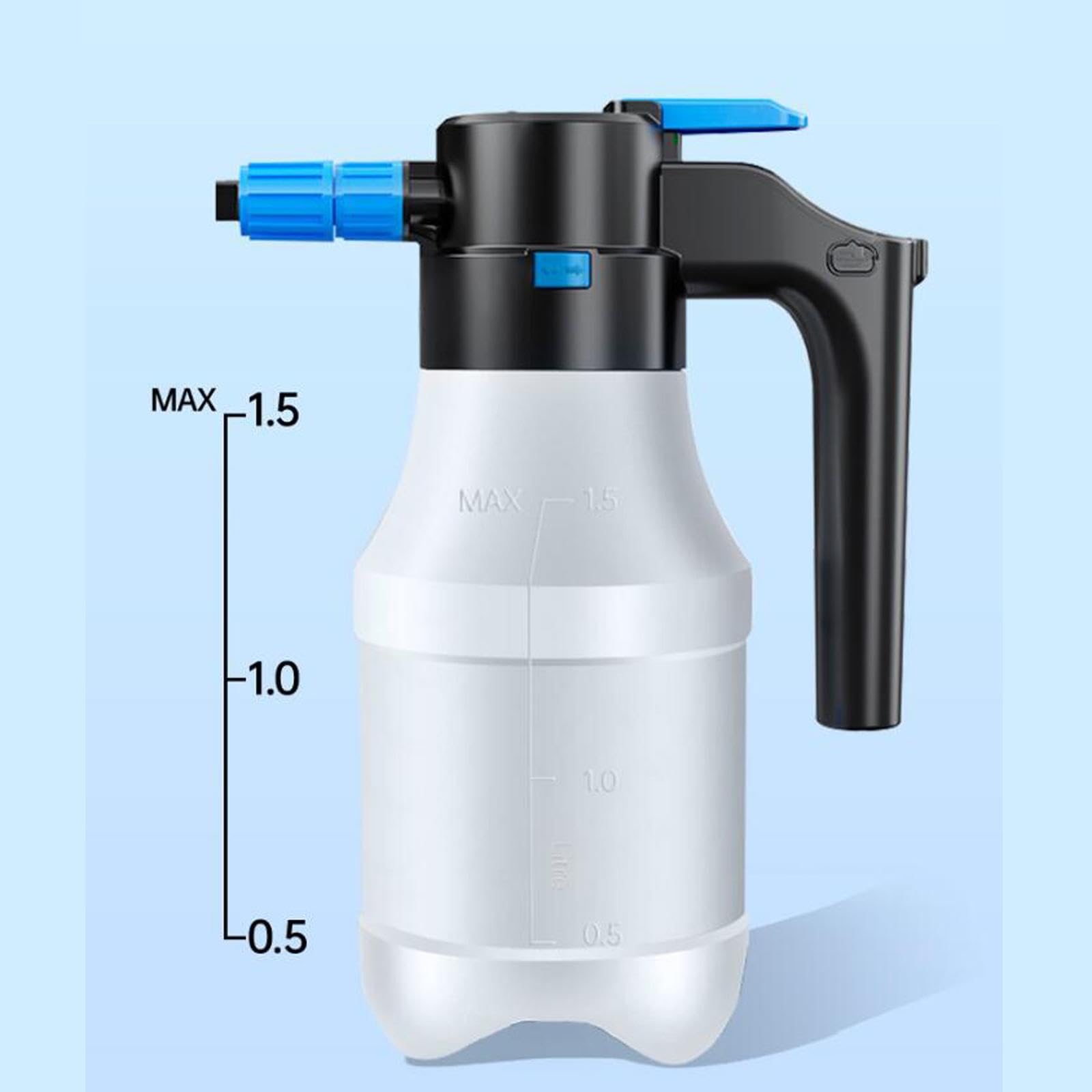 Pompa Spruzzatrice di Schiuma Elettrica da 1,5 Litri per Auto, Ideale per La Pulizia del Bagno.