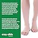 Easy Slide Open Toe Compression Sock Aid - Ultimate Stocking Donner and Helper Device for Daily Use - Easy On Applicator Tool to Help Assist Putting on Open Toe Compression Stockings - Large