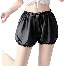 Satin Bloomers for Women, Pumpkin Shorts Satin Security Short Pants Ruffle Bloomer