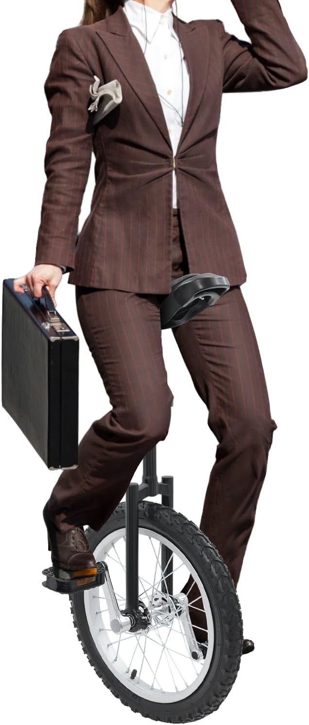 16 Inch Wheel Unicycle, Outdoor Unicycle Adjustable Height Unicycles Bike Training Balance One Wheel Bike Cycling Unicycles for Daily Fitness Exercise Cycling Balance Training