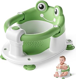 Baby Bath Seat for Babies 6 Months & up Non-Slip Toddler Bath Seats for Sitting Up Infant Bathtub Chair with Suction Cups and Soft Cushion for Baby Shower Tub Seat
