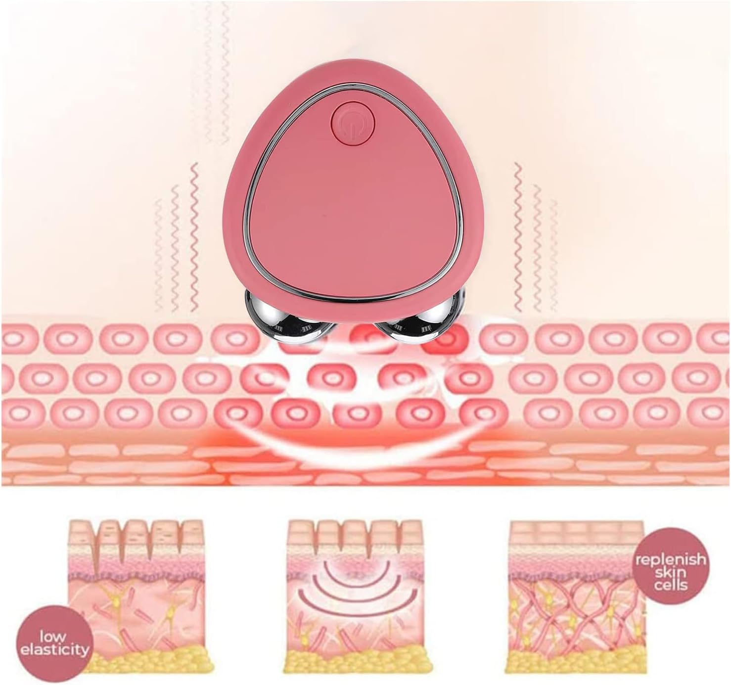 Pauenz 2023 Facial Device, Lift Face and Tighten Skin, Skin Tightening Device for Women, Pink