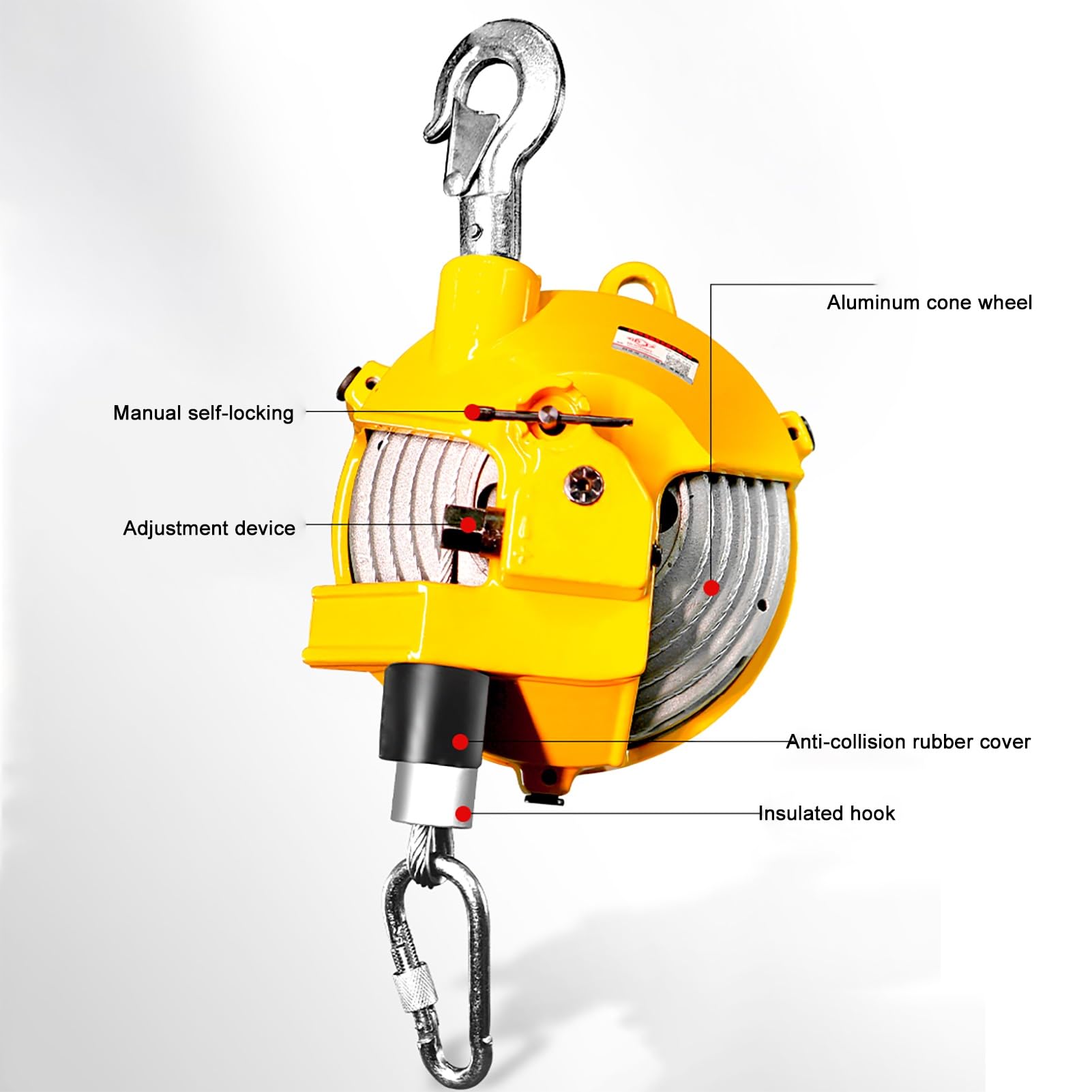 Equilibrador De Resorte, Equilibrador De Resorte Colgante, Equilibrador De Resorte Retráctil Ajustable Adecuado para Talleres De Fábrica, Soldadura De Piezas Y Varias Líneas De En,9-15kg