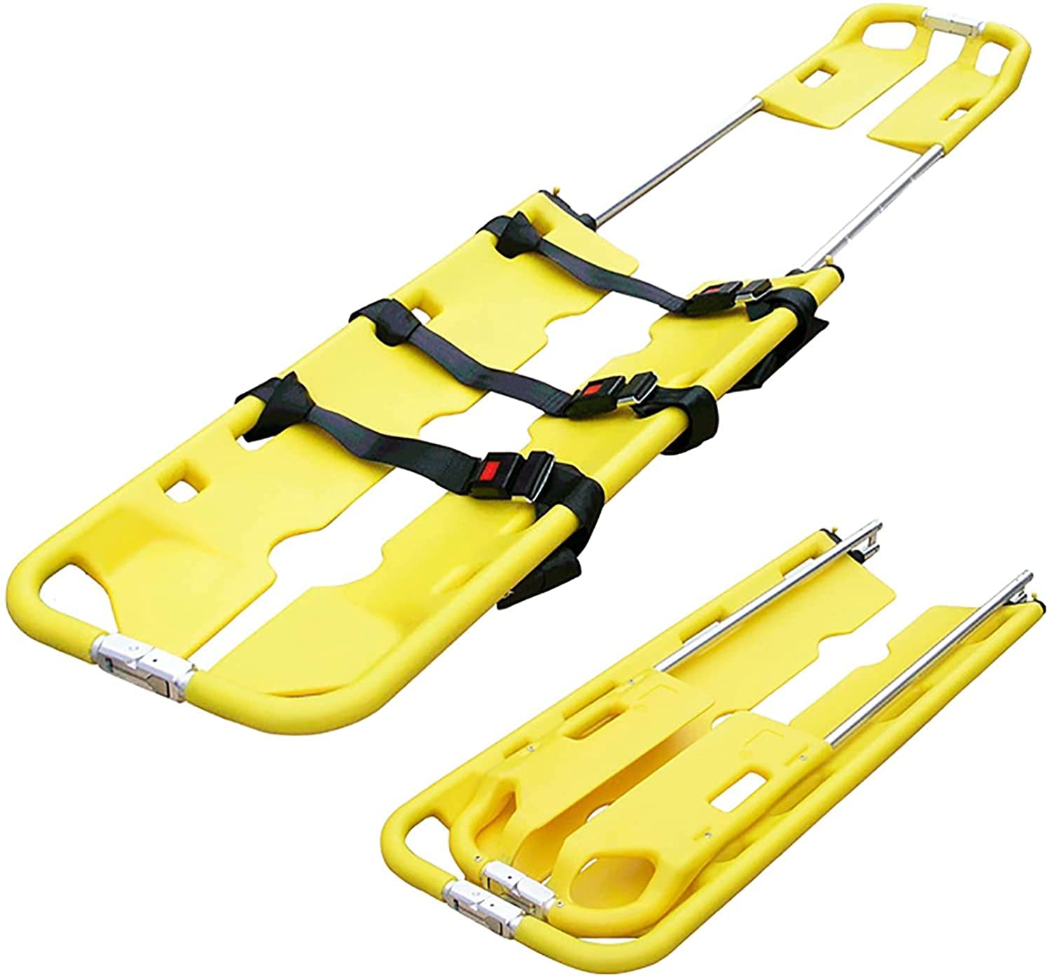 YNIYUJKL Portable Folding Stretcher, Simple And Lightweight Telescopic Scoop Stretcher, Multifunctional Medical Emergency Stretcher, Disaster Prevention