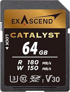 كارت ذاكرة كاتاليست SD 64GB UHS-I V30 U3 الفئة 10 من اكساسند