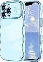 Vista 56 de LCHULLE Funda para iPhone Air para mujeres y niñas, lindo marco ondulado con forma rizada con patrón de corazón de amor, cubierta de protección