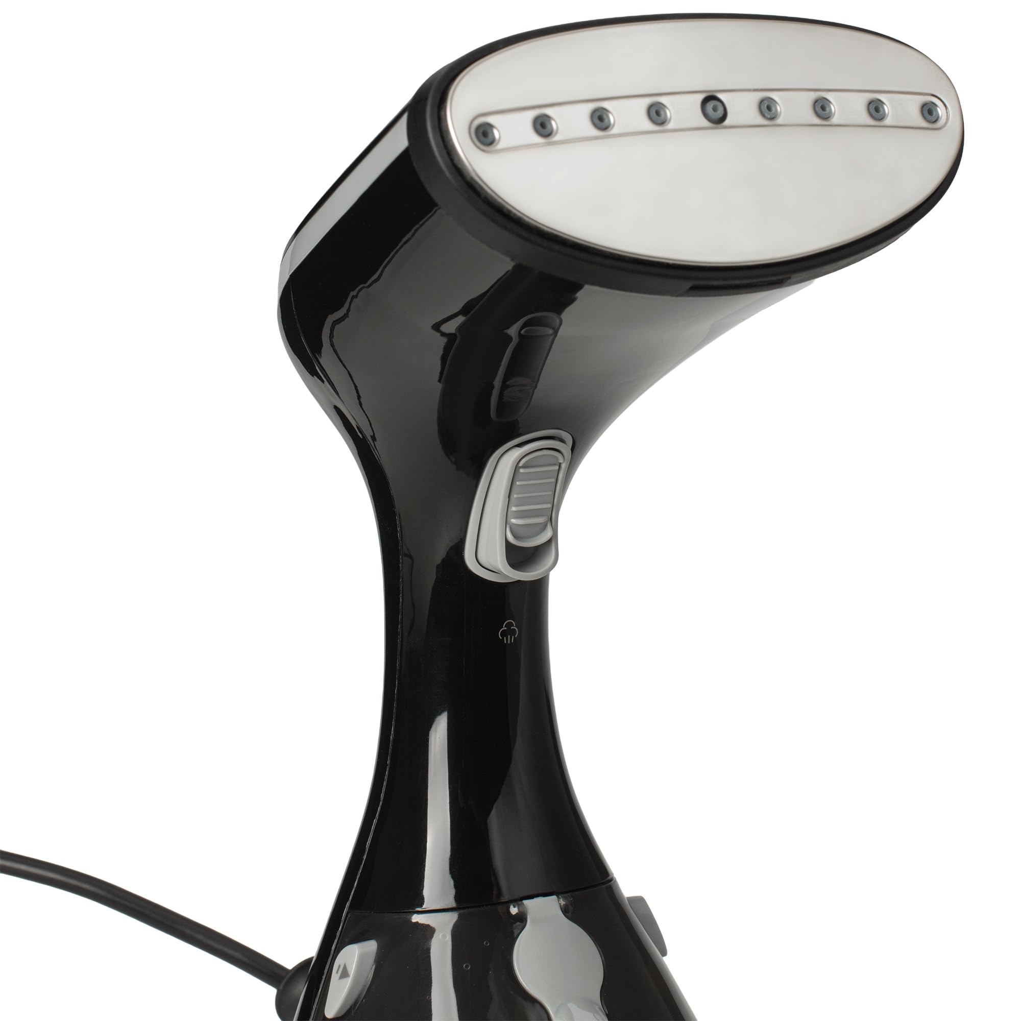 Prym Steamer - Piastra a vapore da 1200 W, con suola in ceramica e spazzola per tessuti, ferro da stiro a vapore, riscaldamento rapido, serbatoio dell'acqua da 230 ml, anti-goccia, ferro da viaggio