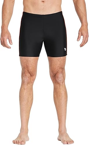 Miniatura 2 de baleaf Traje de baño deportivo tipo jammer para hombre de compresión de secado rápido con pierna cuadrada slip de natación