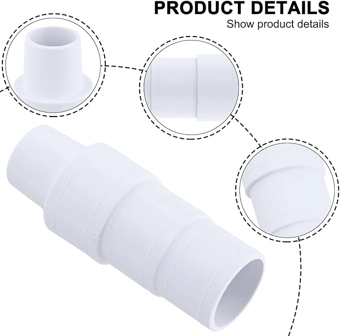 Adaptador de manguera para aspiradora de piscina 2 piezas miniatura 9