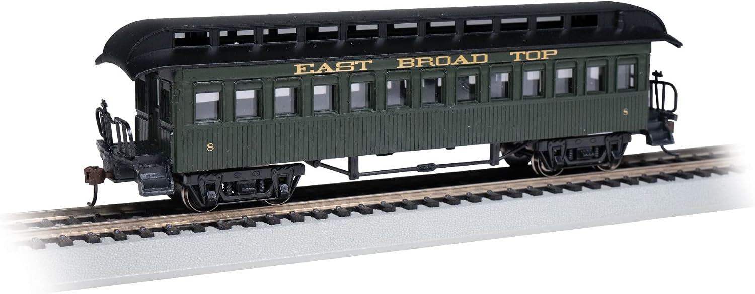 Bachmann Trains - Old-Time Car with Round-End Clerestory Roof - Coach - East Broad TOP - HO Scale